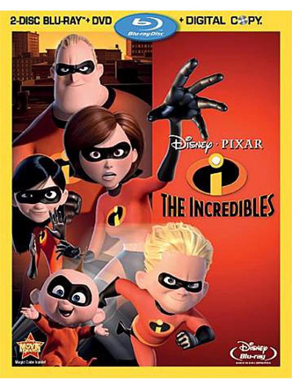 The Incredibles (Blu-ray/DVD, 2011, 4-Disc Set, Includes Digital Copy)